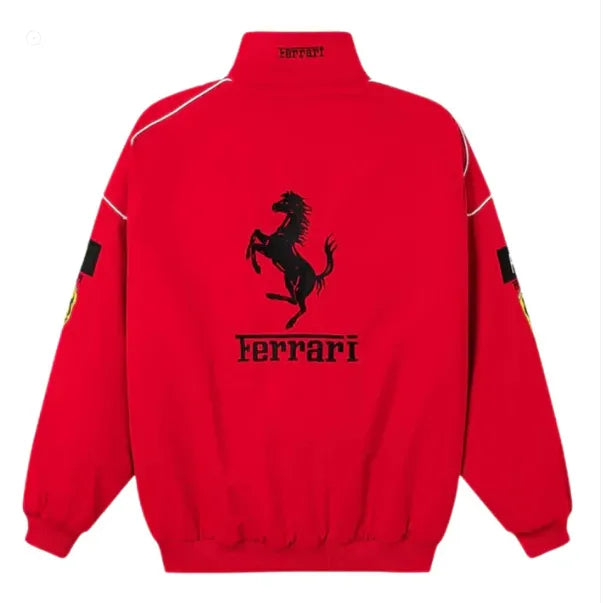Ferrari F1 Red Jacket Vintage Style