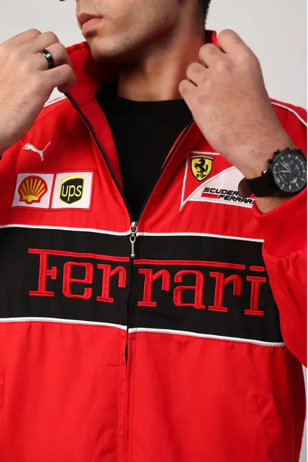 Ferrari F1 Red Jacket Vintage Style