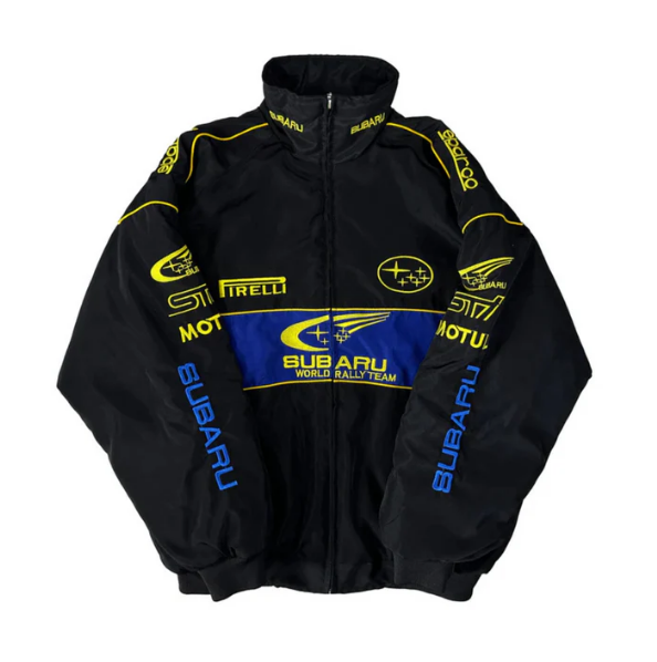 Subaru F1 Black Jacket Vintage Style