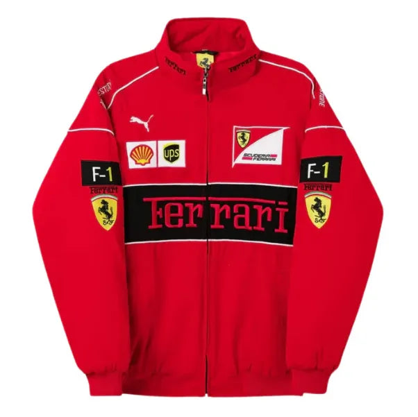 Ferrari F1 Red Jacket Vintage Style