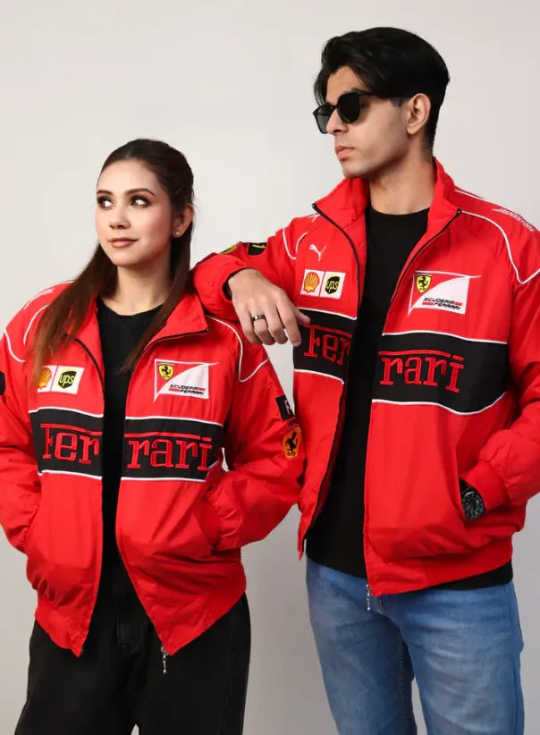 Ferrari F1 Red Jacket Vintage Style