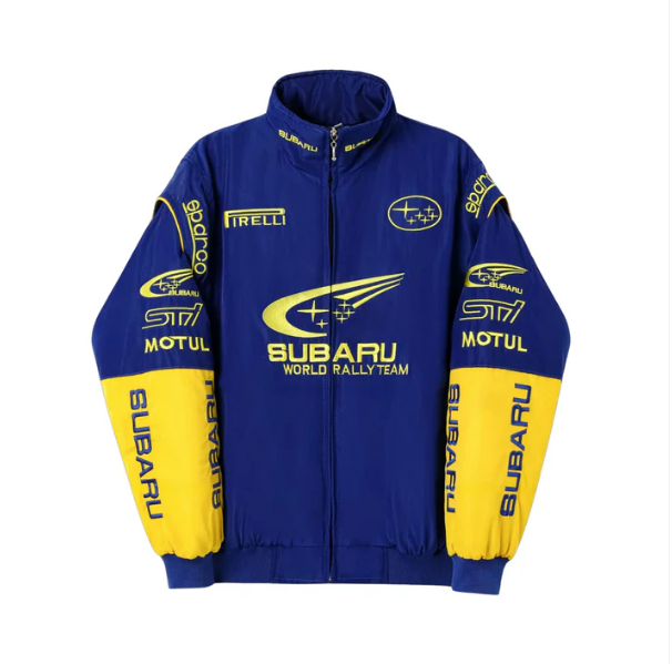 Subaru F1 Blue Jacket Vintage Style