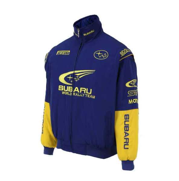 Subaru F1 Blue Jacket Vintage Style